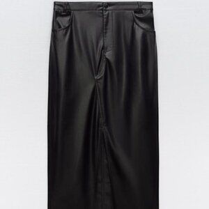 Zara Maxi With Slit Pleather Skirt- LIKE Butter NEVER WORN